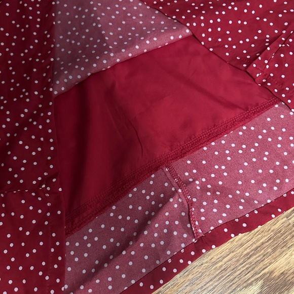 NWT Red And White Dress With Bell Sleeves Size Large - Picture 9 of 9